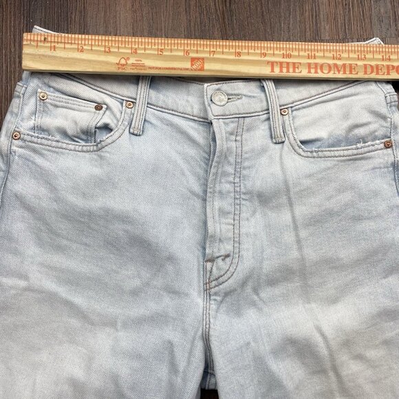 Mother Superior The Huffy Flood Chew Jeans Womens 25 Blue Really Hella Hot Denim - Picture 8 of 12